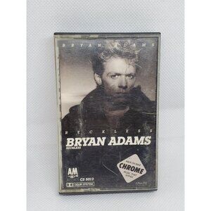 Vintage Bryan Adams Reckless Cassette Tape 1984 A&M CS Summer Of 69 Music